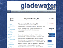 Tablet Screenshot of cityofgladewater.com